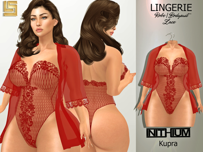 [LS] LINGERIE KUPRA LACE  RED