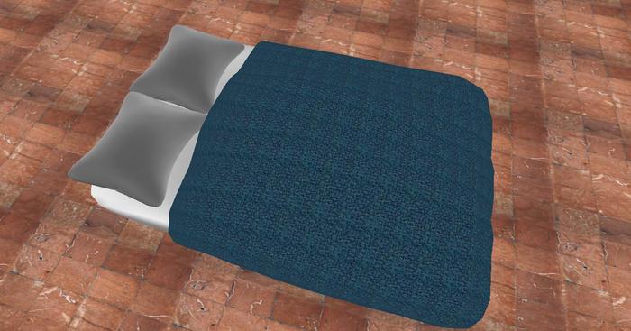 (In)Discretions Teal knit scripted bed blanket