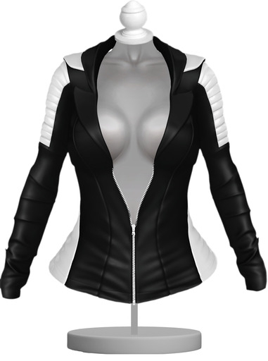 [GIULIADESIGN] -MIXA-JACKET black & white