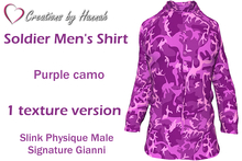 [CBH] Soldier Men's Shirt - Purple