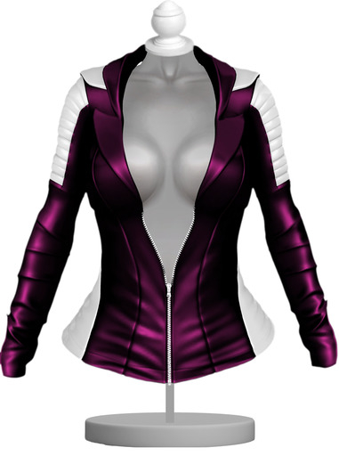 [GIULIADESIGN] -MIXA-JACKET purple e white