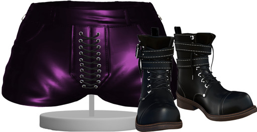[GIULIADESIGN] -MIXA-SHORT PURPLE
