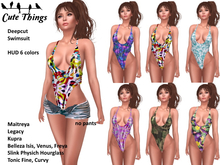 [CT] Deepcut Swimsuit HUD 6 colors - Maitreya - Belleza - Slink - Legacy - Kupra - Tonic