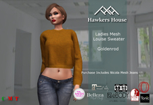 *HH* Ladies Mesh Louise Sweater Goldenrod
