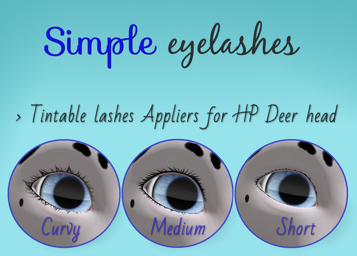 Milky Fox [Simple lashes for HP Deer head]