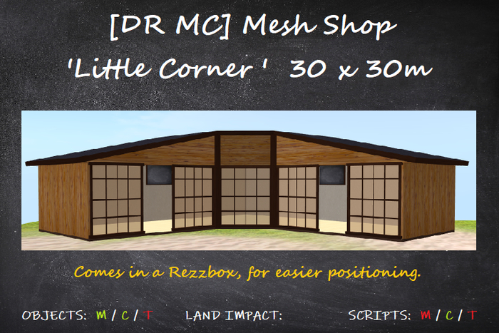 [DR MC] MP Mesh Shop ' Little Corner ' 30x30m complete - 10 Li