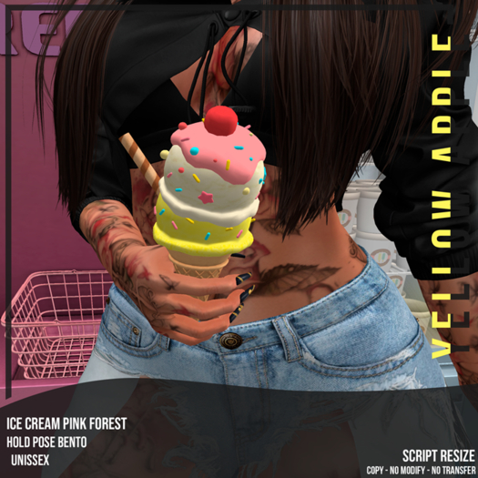 Yellow Apple - Ice Cream Pink Forest