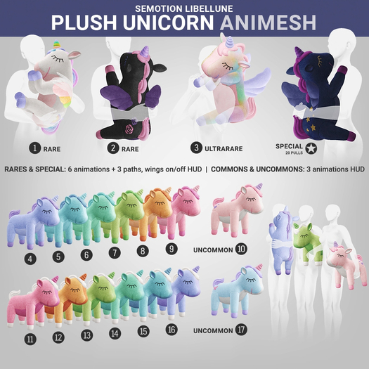 SEmotion Libellune Plush Unicorn Animesh #14