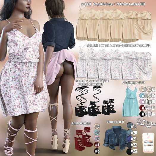 #3 *Vanilla Bae* {Summer} Wedges - M - (Adult) RARE