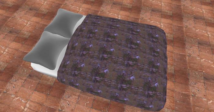 (In)Discretions Dusky scripted bed blanket