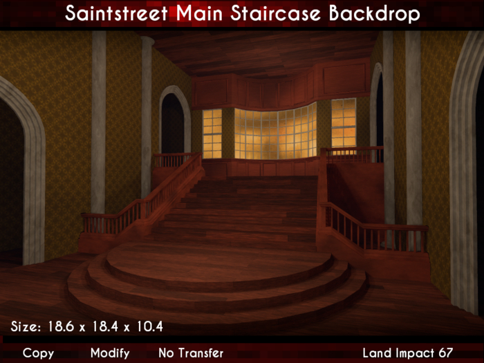 Saintstreet Main Staircase Backdrop (Add me/Wear to unpack)