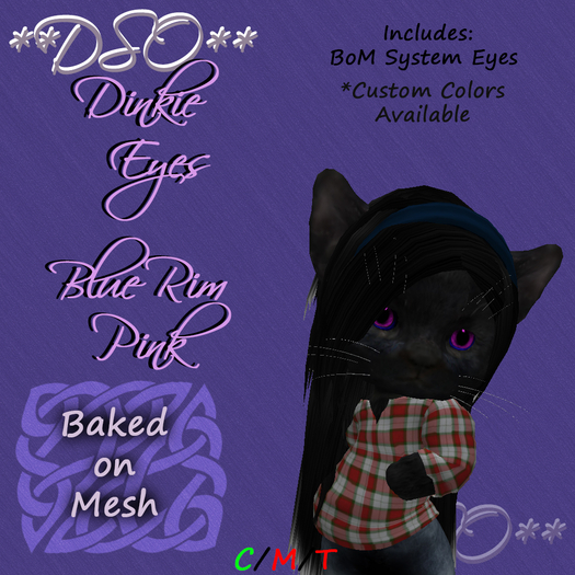 **DSO** Dinkie Eyes - BoM Blue Rim - Pink Box