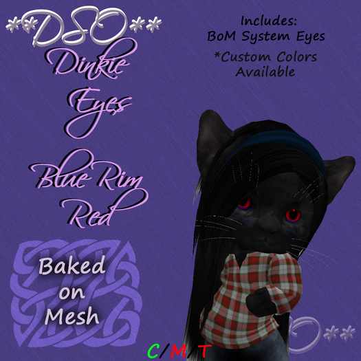 **DSO** Dinkie Eyes - BoM Blue Rim - Red Box