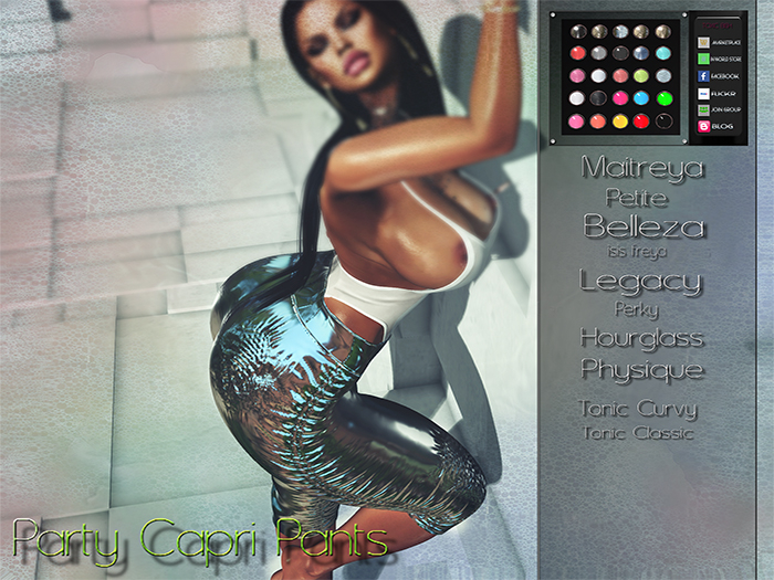 [TOXIC BISH] Party Capri Pants @ HUD