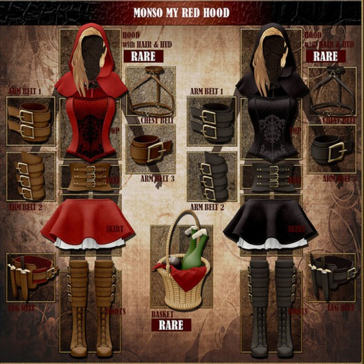 [monso] My Black Hood - Arm Belt (R/U)