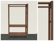 Mithral * Wooden Rack Shelf (Dark)