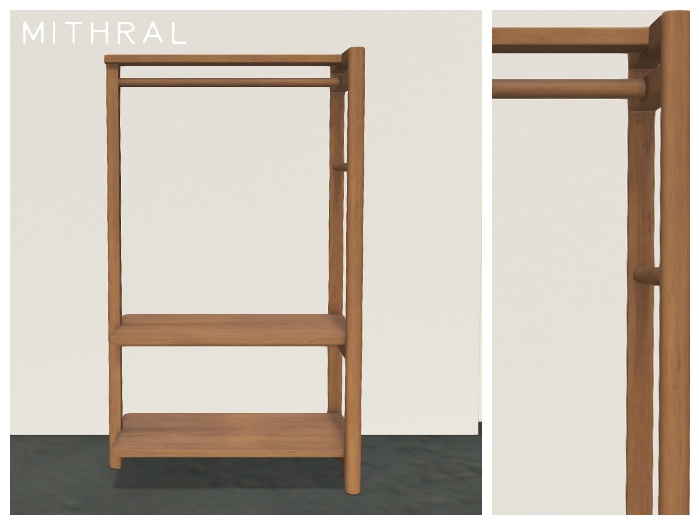 Mithral * Wooden Rack Shelf (Natural)