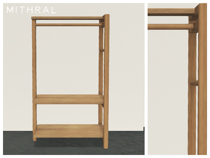 Mithral * Wooden Rack Shelf (Light)
