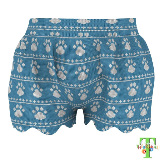 BTC - Colours Coll. Prints-Shorts- SnowPaws Blue
