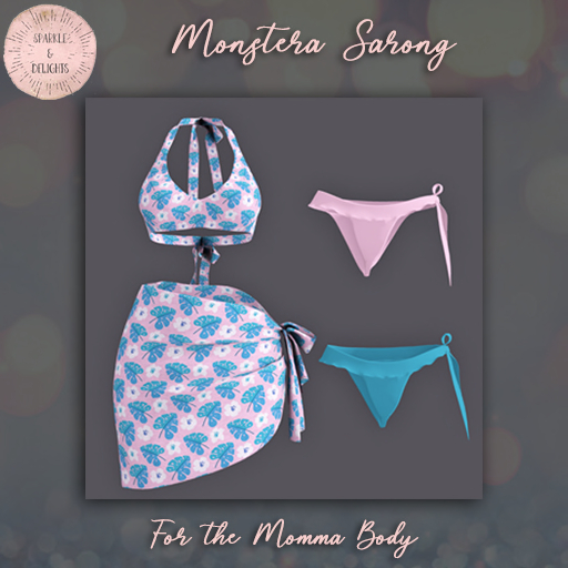 Sparkle & Delights Momma Sarong Monstera