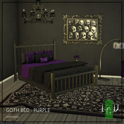 ~The Green Door~ Goth Bed-Purple-PG