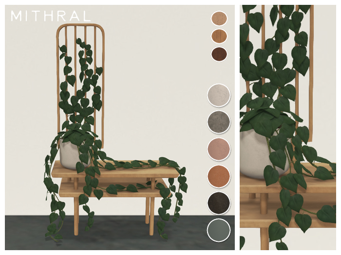 MIthral * Draped Philodendron Table (Standard)