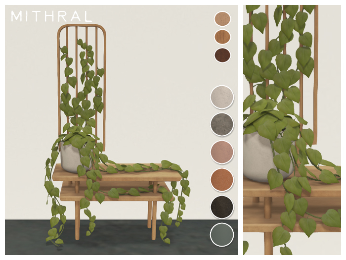 MIthral * Draped Philodendron Table (Lime)