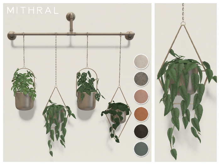 Mithral * Geo Pipe Hanger (Silver)