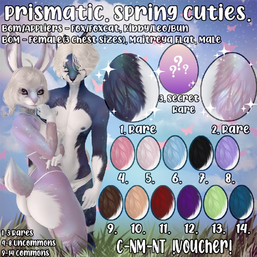 9. Prismatic. Spring Cuties - Chocolate C (VOUCHER)