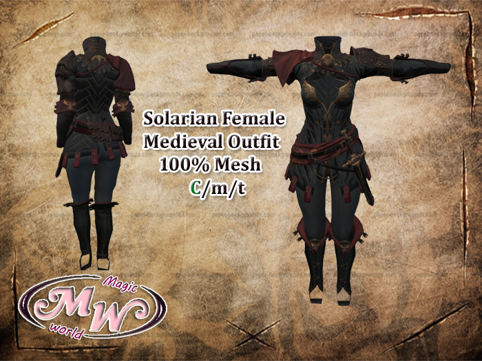 Solarian Female SF Medieval Outfit