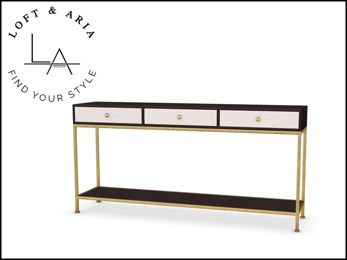 Loft & Aria - Ademar Console Table Mahogany