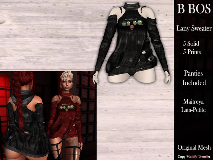 B BOS - Lany Sweater - Different Black (Add me)