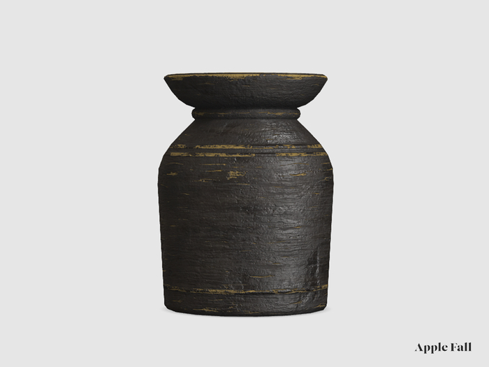 Apple Fall Found Wood Vessel
