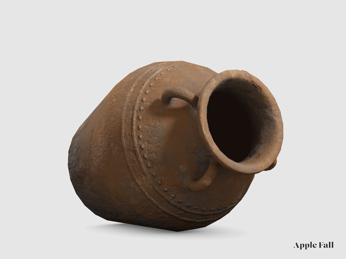 Apple Fall Clay Jug, Resting