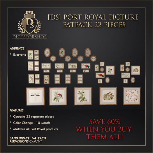[Ds] Port Royal Picture FATPACK 22 Pieces