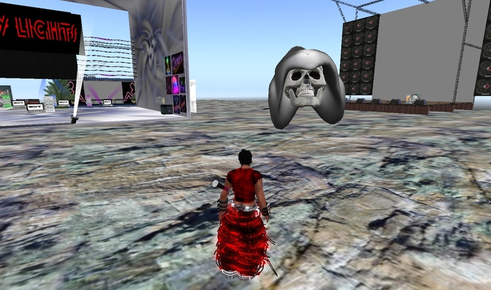 Hooded Male Skull Dance Ball