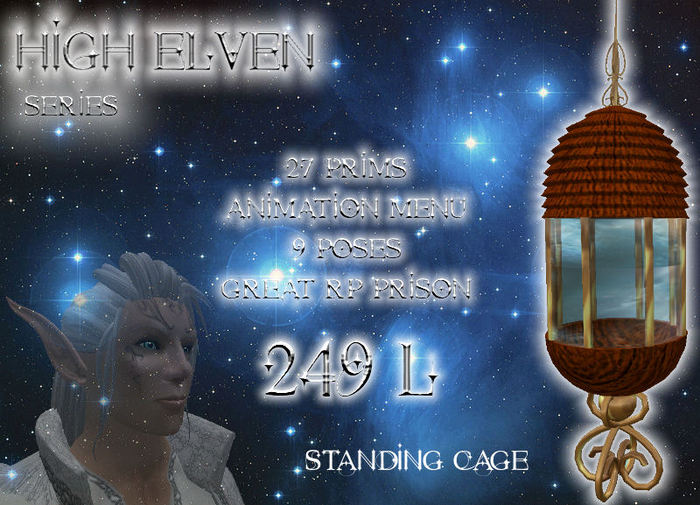 High Elven cage standing wood