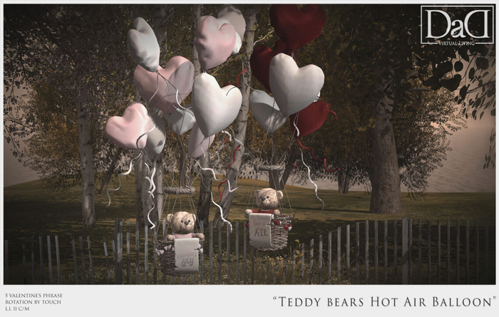 Teddy Bear on Hot Air Balloon - Fatpack