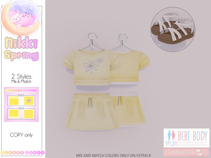 Sleepy Sheep. Nikki Spring Yellow