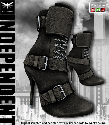 *IA* INDEPENDENT Boots(black)