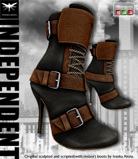 *IA* INDEPENDENT Boots(black-brown)