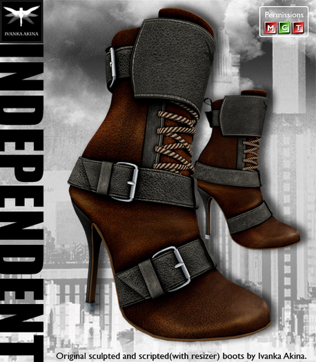 *IA* INDEPENDENT Boots(brown-black)