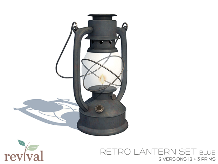 .:revival:. retro lantern set blue