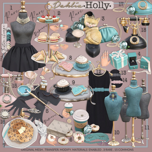 Dahlia - Holly - High Tea Tray 2 (BOXED) RARE
