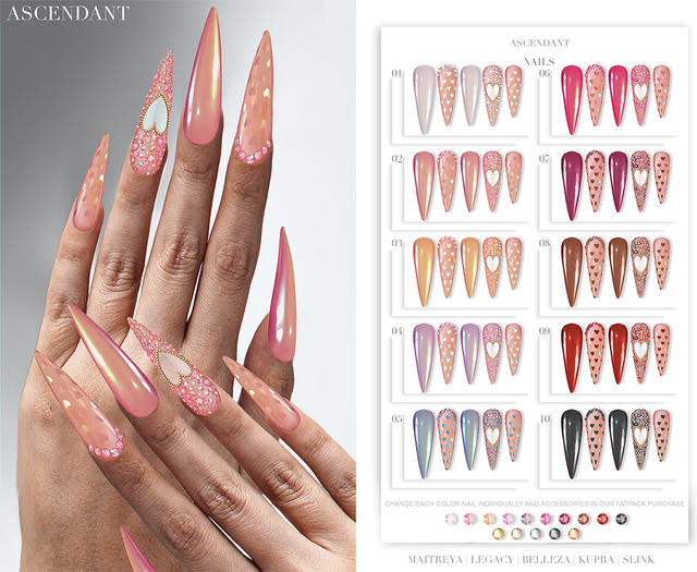 Ascendant - Be my Valentine Nails Fatpack