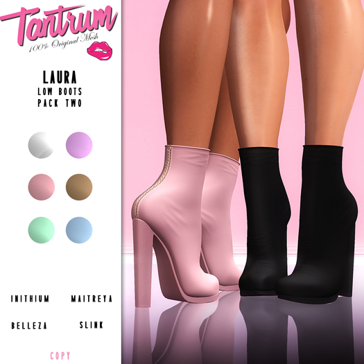 Tantrum - Laura Boots (Low) - Pack Two