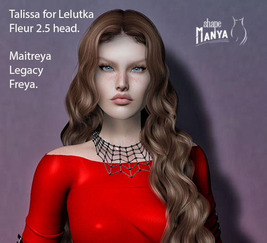 Shape Manya - Talissa for Lelutka Fleur 2.5 head.