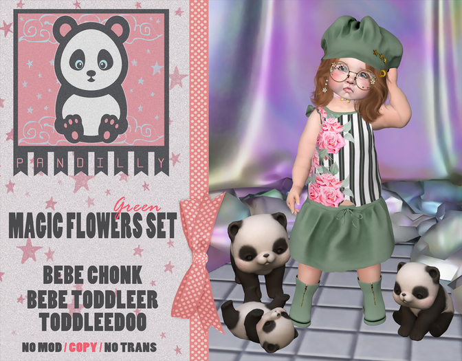 [P] Magic Flowers Set Green