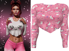 Mia Shirt [Unicorn Pink] - Maitreya (+Petite) • Legacy
