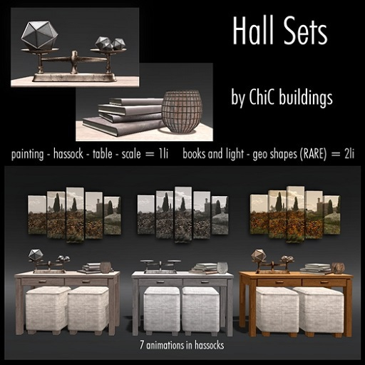[Cb] Hall Set Geo Shapes Light RARE